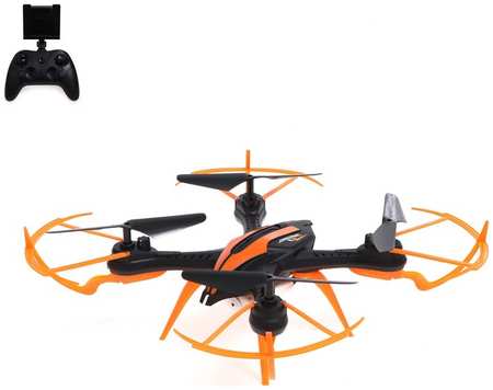 Квадрокоптер LH-X20WF, камера, передача изображения на смартфон, Wi-FI, цвет чёрно-оранжев 965844428072981