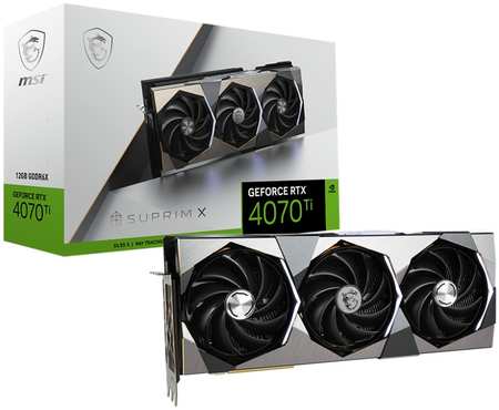 Видеокарта MSI NVIDIA GeForce RTX 4070 Ti SUPRIM X (RTX 4070 Ti SUPRIM X 12G) 965844429070425