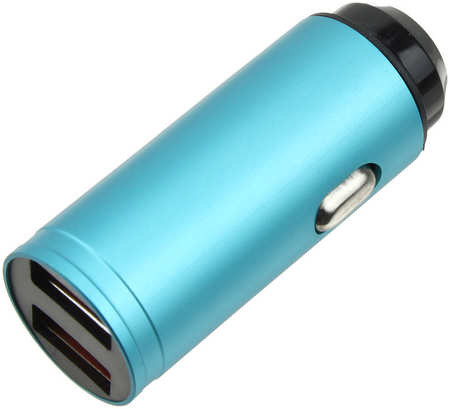 Sino Power Зарядное устройство вход штекер прикуривателя, выход 2USB(G) 5В 3.1А, голубое