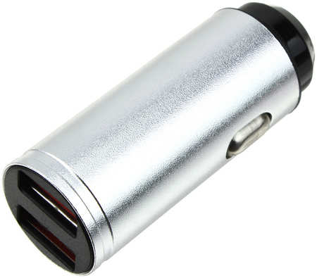 Sino Power Зарядное устройство вход штекер прикуривателя, выход 2USB(G) 5В 3.1А, серебро 965844429780343
