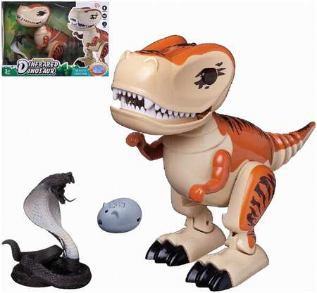 Junfa toys Игровой набор Junfa Динозавр против кобры на радиоуправлении свет звук 965844429916006