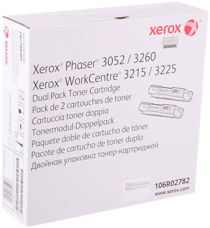 Картридж для лазерного принтера Xerox 106R02782, черный, оригинал 965844444101098