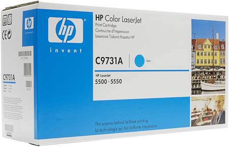 Картридж для лазерного принтера HP 645А (C9731A) голубой, оригинал 965844444101225