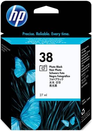 Картридж для струйного принтера HP 38 (C9413A) черный, оригинал 965844444101628