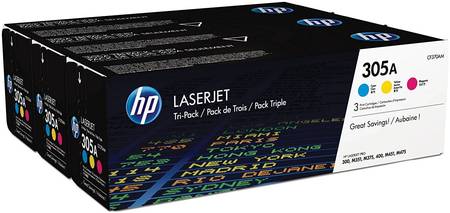 Картридж для лазерного принтера HP 305A (CE411A) цветной, оригинал cF370AM 965844444101732