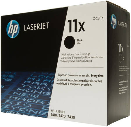 Картридж для лазерного принтера HP 11X (Q6511X) черный, оригинал 965844444101810
