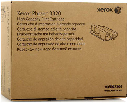 Картридж для лазерного принтера Xerox 106R02306, черный, оригинал 965844444102430