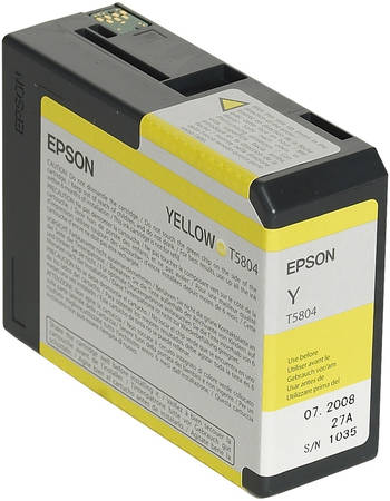 Картридж для струйного принтера Epson C13T580400, желтый, оригинал 965844444102432