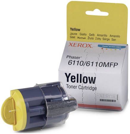 Картридж для лазерного принтера Xerox 106R01204, желтый, оригинал 965844444102827