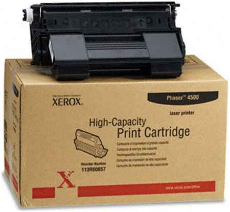 Картридж для лазерного принтера Xerox 113R00657, черный, оригинал 113R00656 965844444102835