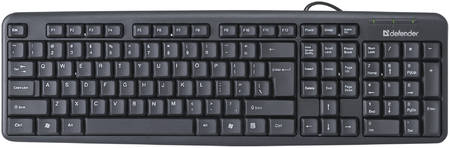 Проводная клавиатура Defender Element HB-520 Black 965844444106654
