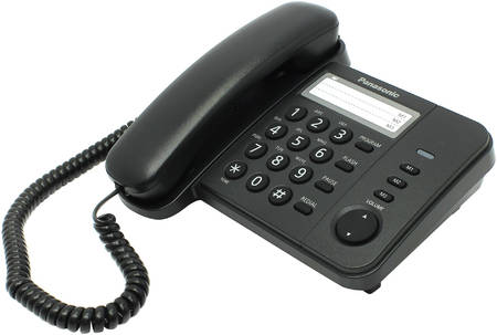 Проводной телефон Panasonic KX-TS2352RUB черный 965844444106729