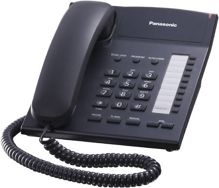Проводной телефон Panasonic KX-TS2382RUB черный 965844444106737
