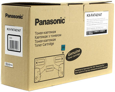 Картридж для лазерного принтера Panasonic KX-FAT421A7, черный, оригинал 965844444107240