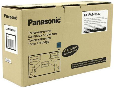 Картридж для лазерного принтера Panasonic KX-FAT430A7, черный, оригинал 965844444107266