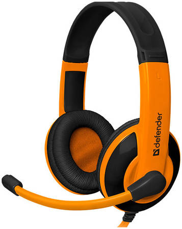 Игровые наушники с микрофоном Defender Warhead G-120 оранжевый 965844444107417