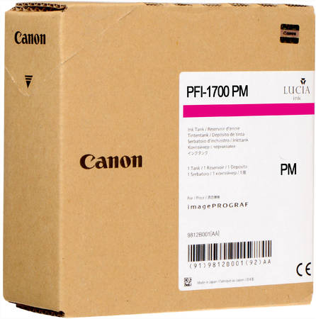 Картридж для струйного принтера Canon PFI-1700 РМ пурпурный, оригинал 965844444109292