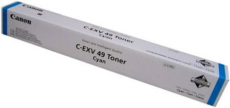 Картридж для лазерного принтера Canon C-EXV49C (8525B002) голубой, оригинал 965844444109722