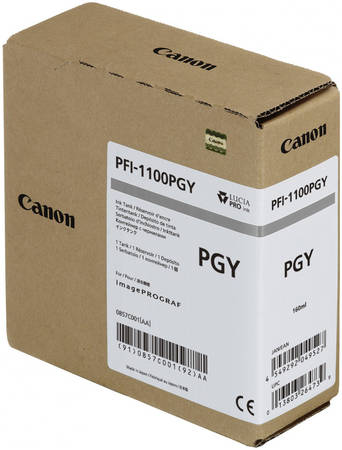 Картридж для струйного принтера Canon PFI-1100 , оригинал PFI-1100 PGY