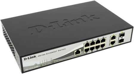 Коммутатор D-Link Metro Ethernet DES-1210-10/ME/B1A Grey/Black 965844444190132