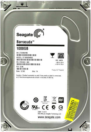 Внутренний жесткий диск Seagate BarraCuda 1TB (ST1000DM003)