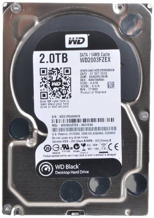 Жесткий диск WD Black 2ТБ (WD2003FZEX) 965844444191335