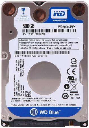 Жесткий диск WD Blue 500ГБ (WD5000LPCX) 965844444191564