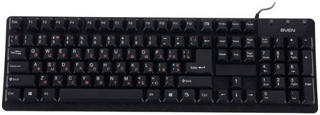 Проводная клавиатура Sven Standard 301 Black (SV-03100301UB) 965844444192019