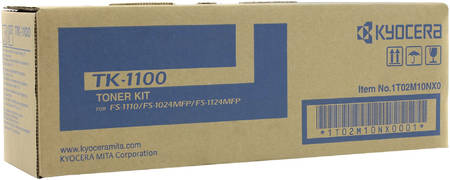 Картридж для лазерного принтера Kyocera TK-1100, черный, оригинал 965844444192154
