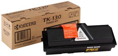 Картридж для лазерного принтера Kyocera TK-130, черный, оригинал 965844444192179