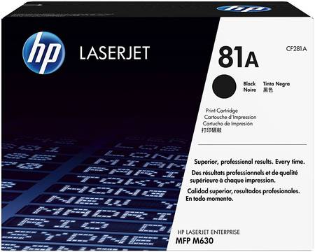 Картридж для лазерного принтера HP 81A (CF281A) черный, оригинал 965844444193017