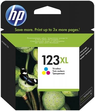 Картридж для струйного принтера HP 123XL (F6V18AE) цветной, оригинал 965844444193027