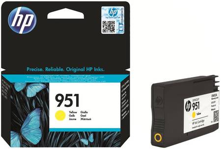 Картридж для струйного принтера HP 951 (CN052AE) желтый, оригинал 965844444193084