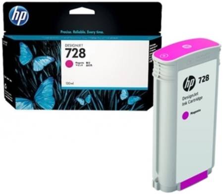 Картридж для струйного принтера HP 728 (F9J66A) пурпурный, оригинал 965844444193091