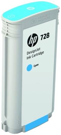 Картридж для струйного принтера HP 728 (F9J67A) голубой, оригинал 965844444193093
