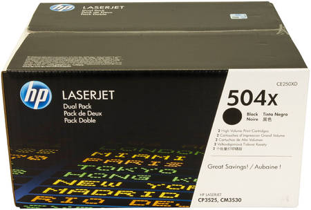 Картридж для лазерного принтера HP 504X (CE250XD) , оригинал