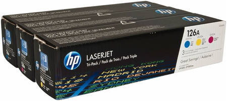 Картридж для лазерного принтера HP 126A (CF341A) цветной, оригинал 965844444193177