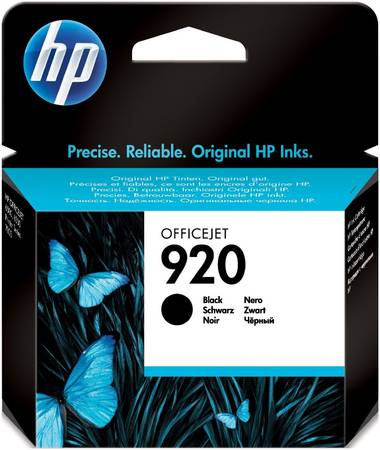 Картридж для струйного принтера HP 920 (CD971AE) черный, оригинал 965844444193189