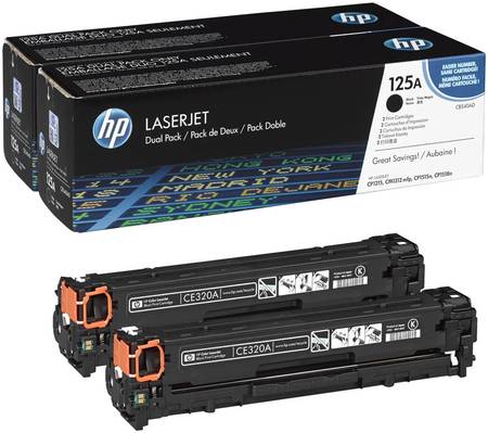 Картридж для лазерного принтера HP 125A (CB540AD) черный, оригинал 965844444193203