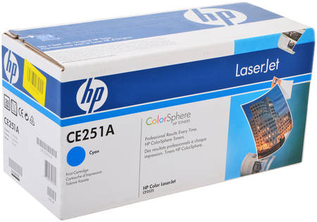 Картридж для лазерного принтера HP 504А (CE251A) голубой, оригинал 965844444193209