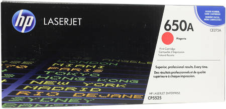 Картридж для лазерного принтера HP 650A (CE273A) пурпурный, оригинал 965844444193221