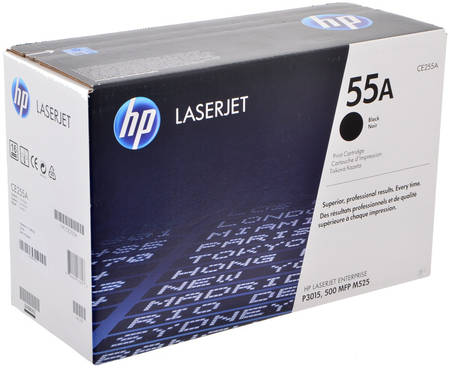 Картридж для лазерного принтера HP 55A (CE255A) черный, оригинал 965844444193231