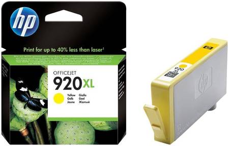 Картридж для струйного принтера HP 920XL (CD974AE) желтый, оригинал 965844444193282