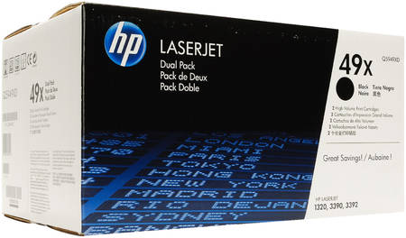 Картридж для лазерного принтера HP 49X (Q5949XD) черный, оригинал 965844444193702