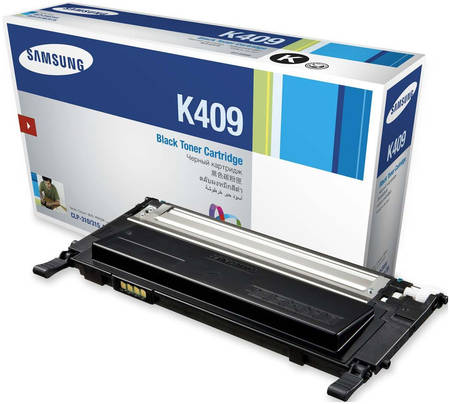 Картридж для лазерного принтера Samsung CLT-K409S, черный, оригинал 965844444193806