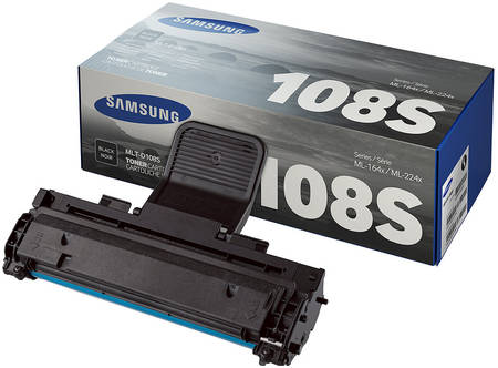 Картридж для лазерного принтера Samsung MLT-D108S, черный, оригинал 965844444193857