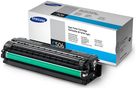 Картридж для лазерного принтера Samsung CLT-C506S, голубой, оригинал 965844444193886