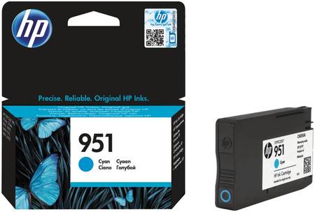 Картридж для струйного принтера HP 951 (CN050AE) голубой, оригинал 965844444193971