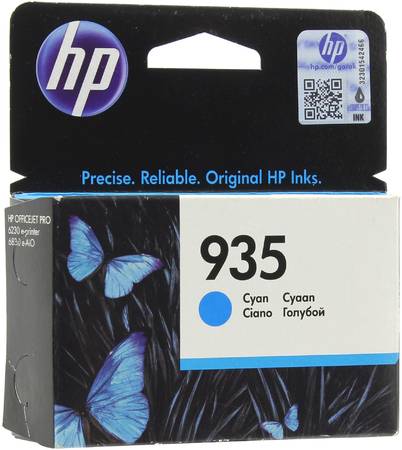 Картридж для струйного принтера HP 935 (C2P20AE) голубой, оригинал 965844444193986