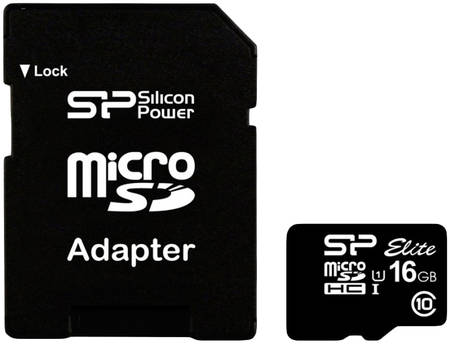 Карта памяти Silicon Power Micro SDHC Elite SP016GBSTHBU1V10-SP 16GB 965844444194540